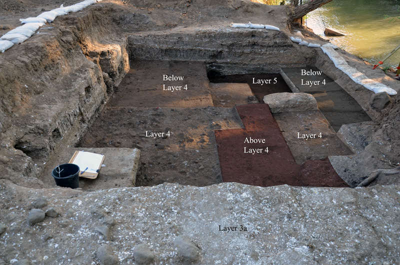 Excavation at the end of 2018